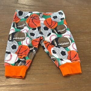 Place Kids' Sports Print Bottoms - Orange and Gray